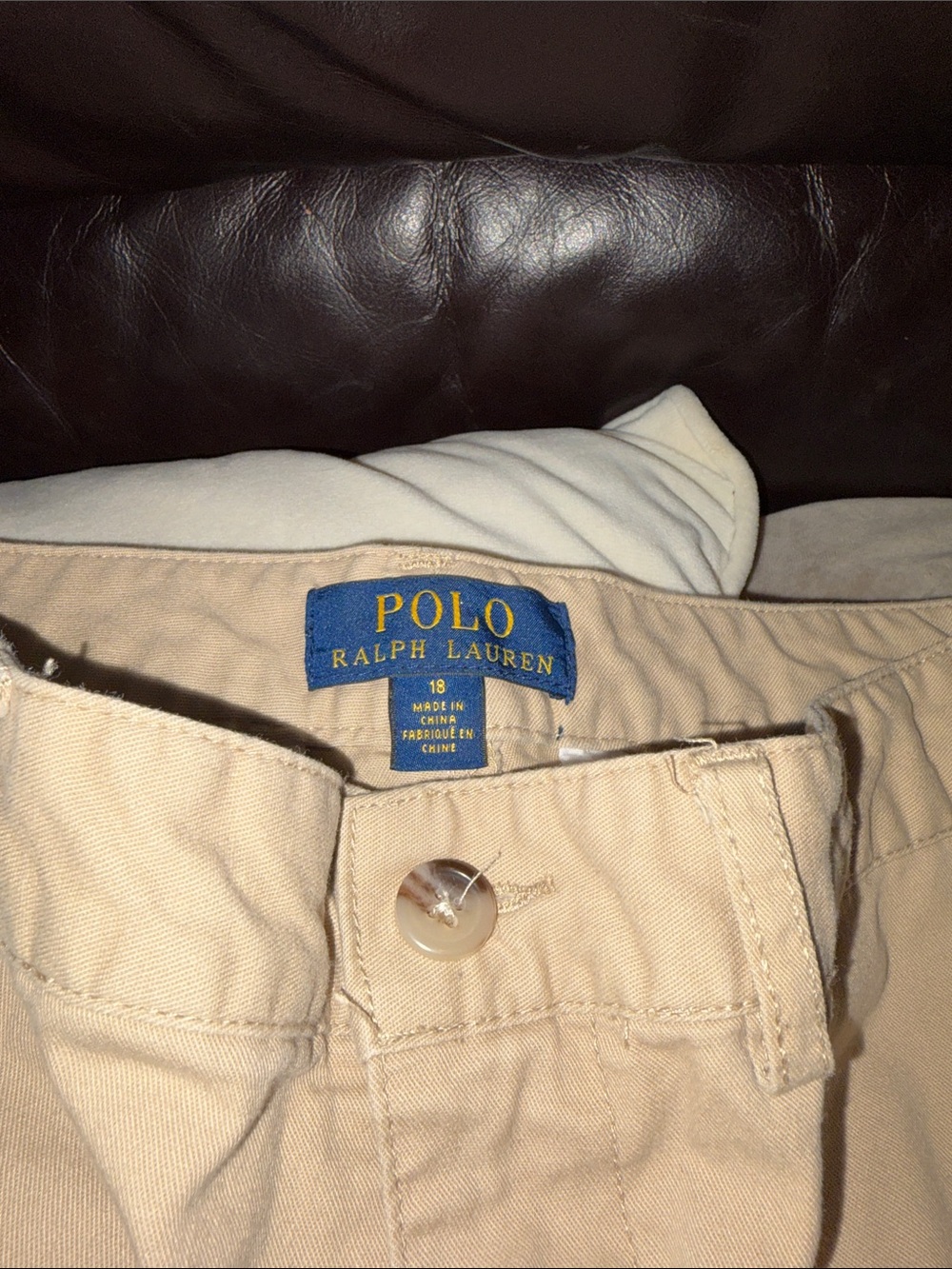 Polo by Ralph Lauren Beige/Tan Cotton Chino Pants
